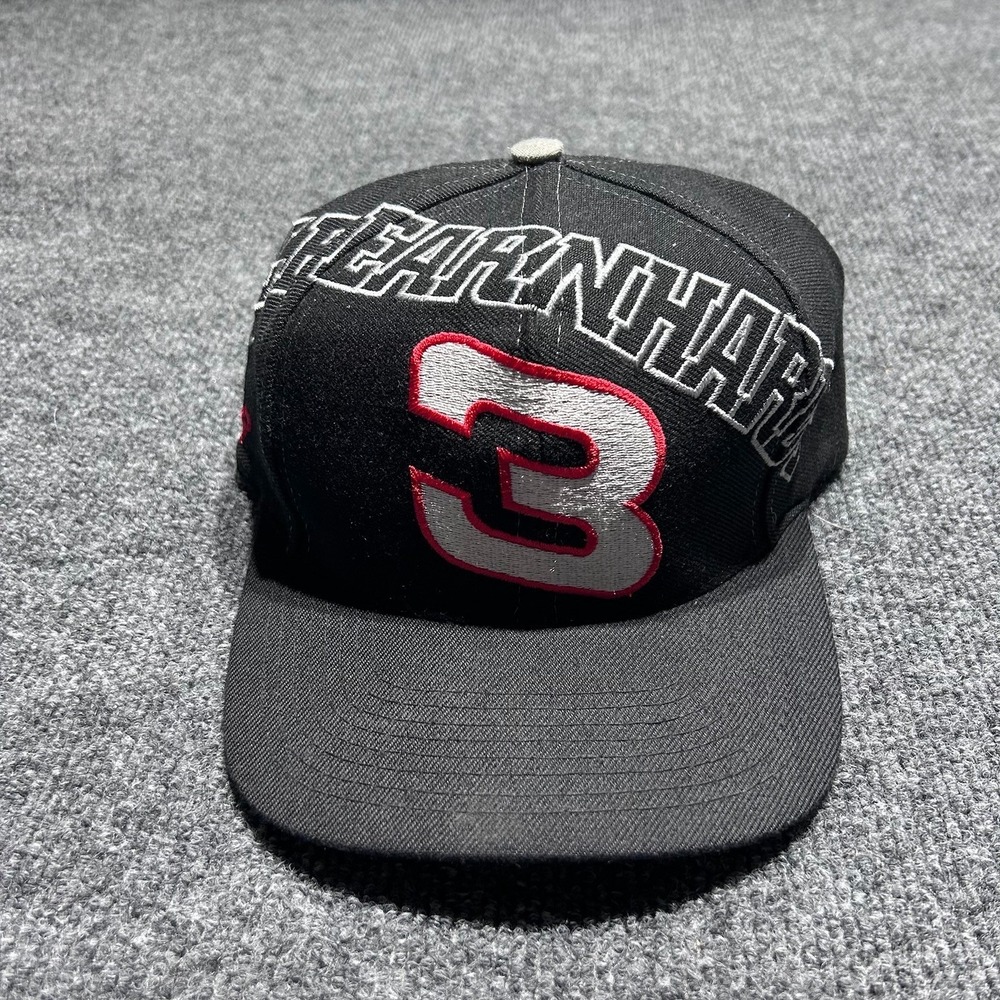 Dale Earnhardt Snapback Hat #3 GM  Nascar Large Logo Big Spell Out RCR